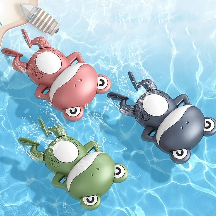Make Bath Time Fun with the Baby Shower Clockwork Cute Animal Swimming Frog: A Must-Have Baby Water Toy for Kids! 🐸🛁"